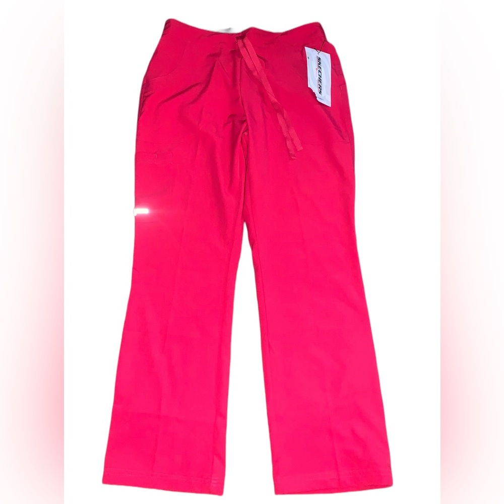 Skechers Women's 3Pocket Reliance Drawstring Cargo Scrubs Pink Size Small - Picture 6 of 6